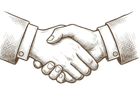 Handshake illustration